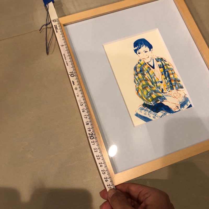 オカヤイヅミ作品『白洲正子』額装手書き原画 | よはく舎