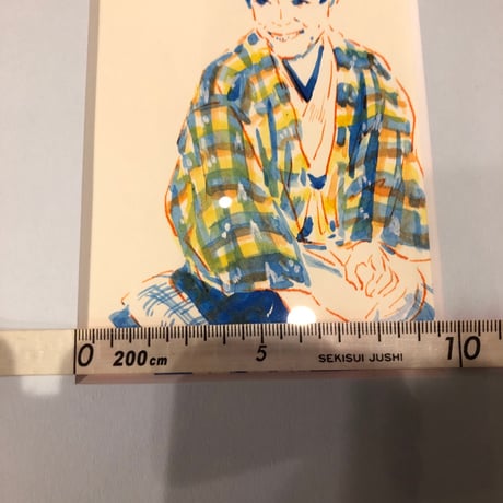 オカヤイヅミ作品『白洲正子』額装手書き原画