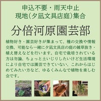 《イベント告知用》分倍河原園芸部（次回：3月10日火曜10～11時頃、夕凪文具店前）