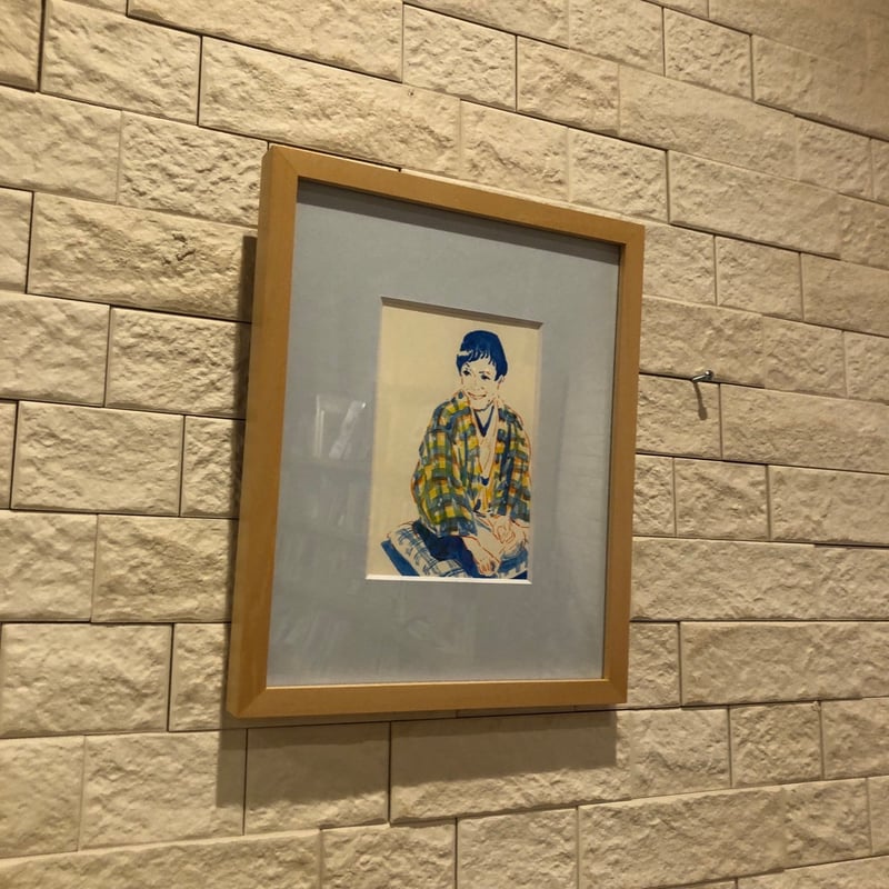 オカヤイヅミ作品『白洲正子』額装手書き原画 | よはく舎