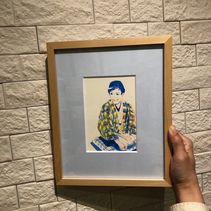 オカヤイヅミ作品『白洲正子』額装手書き原画 | よはく舎