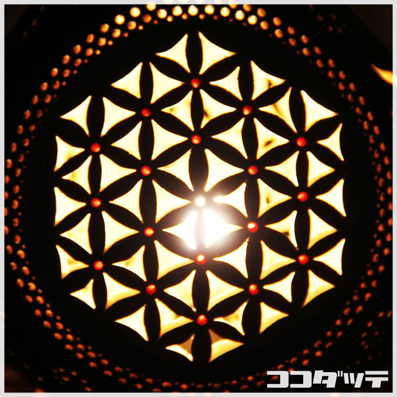 ひょうたんランプ100【フラワーオブライフ】 | ひょうたんストア