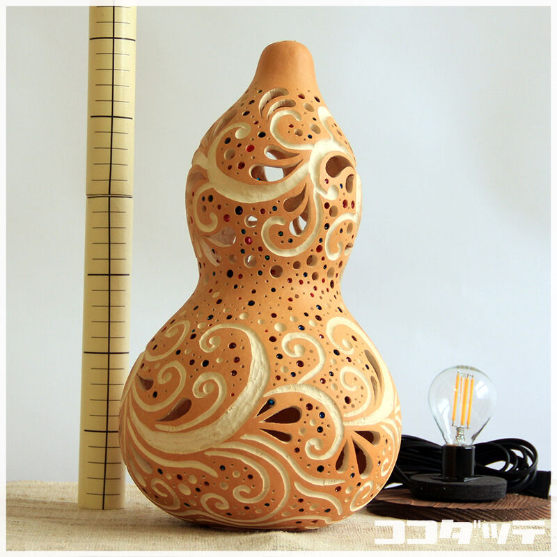 ひょうたんランプ　金属台座付き 9403f053615e7be402aa60c42c8829