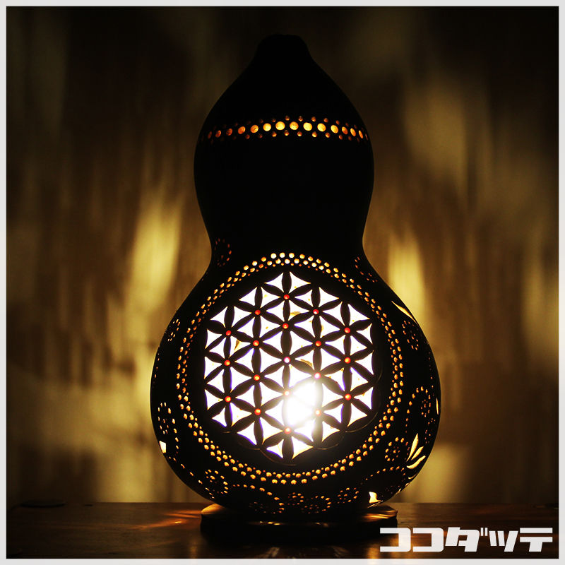 ひょうたんランプ100【フラワーオブライフ】 | ひょうたんストア