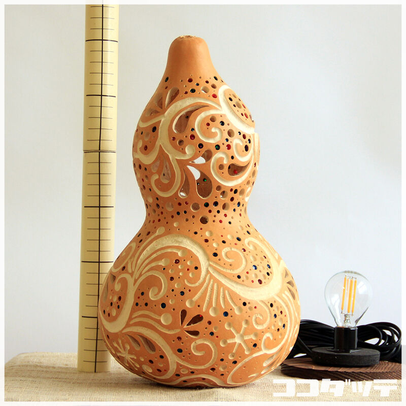 キラキラ輝くひょうたん ひょうたんランプ116【草透】 | ひょうたんストア ＼ココダッテ／