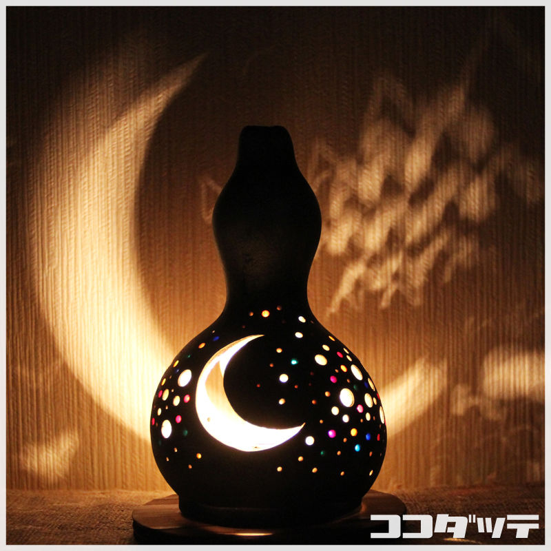 ひょうたんランプ018【月雪／ミックス】 | ひょうたんストア