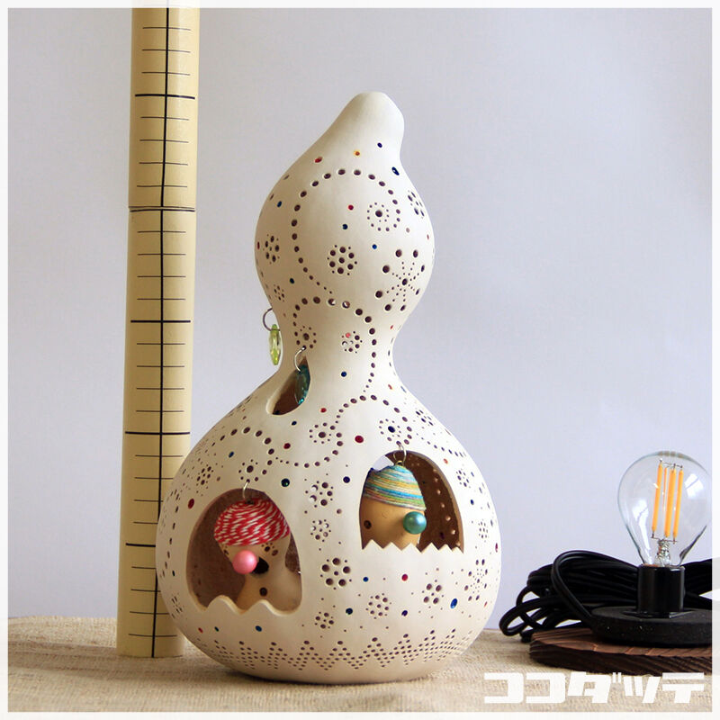 ひょうたんランプ110【白瓢】 | ひょうたんストア ＼ココダッテ／