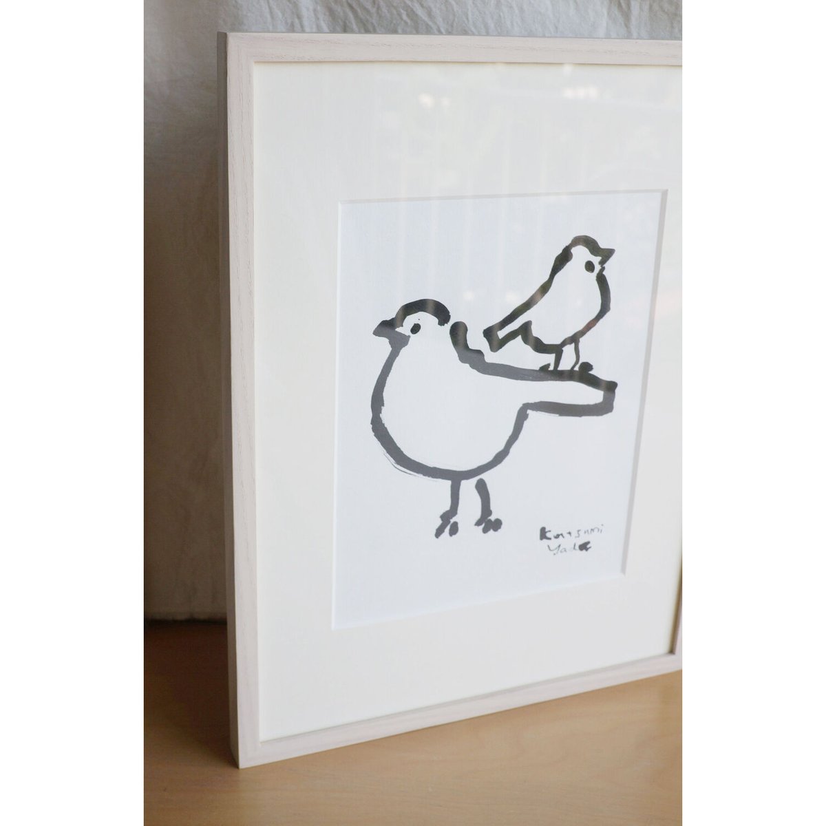 とりの親子 ～サイン入り～ | 矢田勝美の【世界にたったひとつの