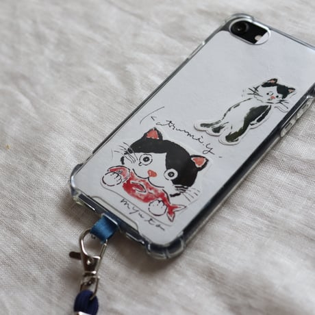 【ネコグッズ】「ネコのみゅうたシール」4点セット ／ 絵本『このよでいちばんおいしいさかな』