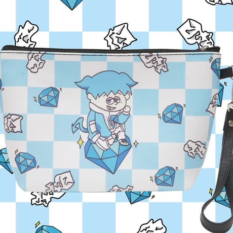 水色しんりゃ君ポーチ💎