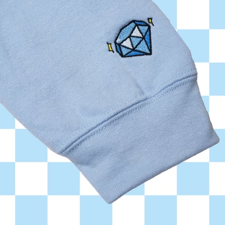 水色しんりゃ君パーカー💎lightblue