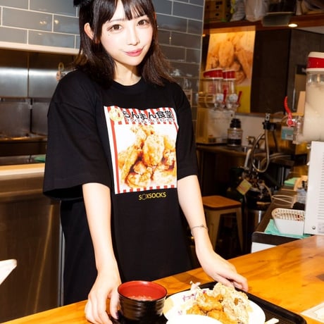 らんまん食堂Tシャツ🍗white