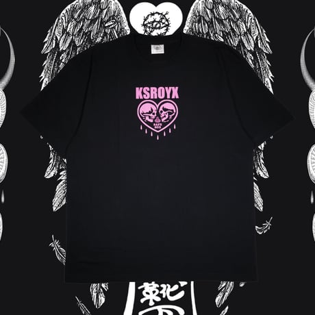 SAFE S◯X Tシャツ👁black/pink
