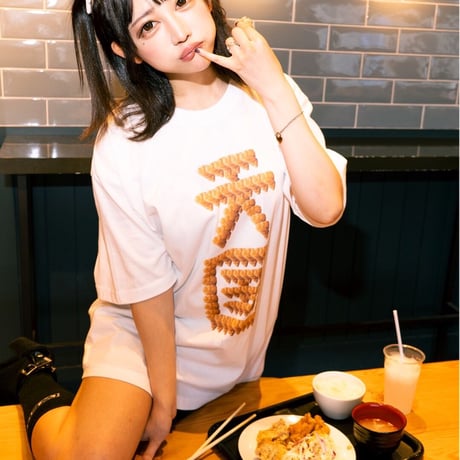 唐揚げ天国Tシャツ🍗black