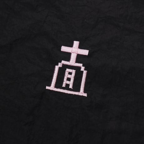 月墓地エコバッグ🥚black