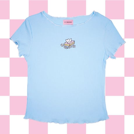 マストアイテムフリフリTシャツ🍌l.blue