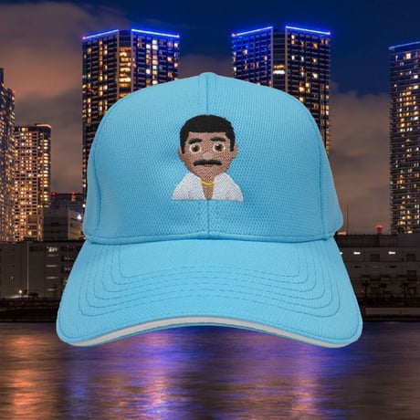 夜のおじさんキャップ🧖🏾‍♂️lightblue