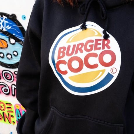 BURGER COCOパーカー🍔black