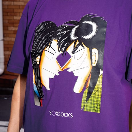 カイジVSイチジョウTシャツ💴purple