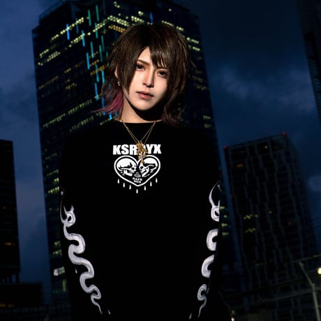 SAFE S◯X Tシャツ👁black/purple