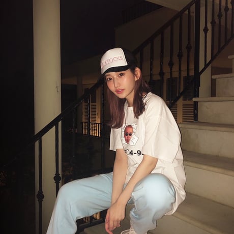 やっち確定メッシュキャップ🏩brack×white
