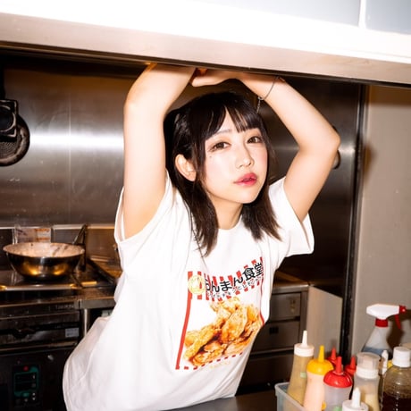 らんまん食堂Tシャツ🍗black