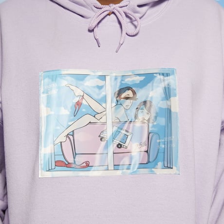 マジックミラー号覗き見パーカー🚛💙☁️lightpurple