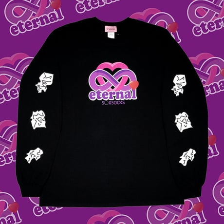 萌え萌えキュンキュンeternalコラボロンT🎀black