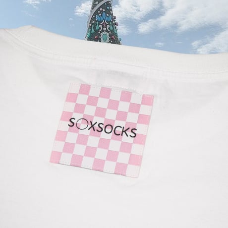 サンタコスでユニバ来たよTシャツ🎀white