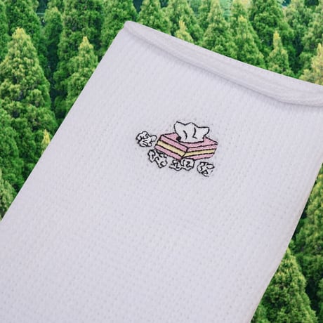 花粉症のティッシュレッグオーマー🧦white