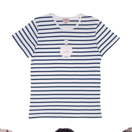 チャンスTシャツ🖤white×navy