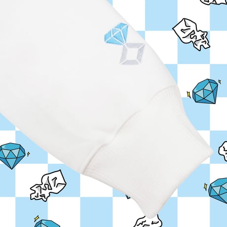 水色しんりゃ君パーカー限定カラーver.💎white