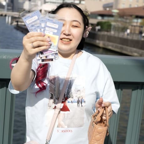 サンタコスでユニバ行って来たよシール🎀
