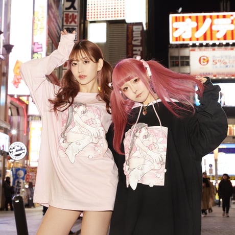 やっち確定やみかわいいロンT🎀black