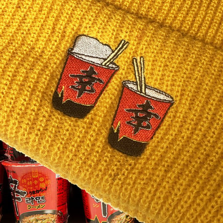 コリアンドリームニットキャップ🍜yellow