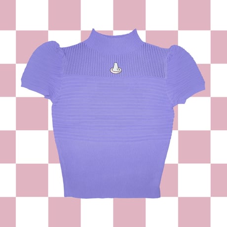 盛り塩キャワスショートパフニット🍼purple