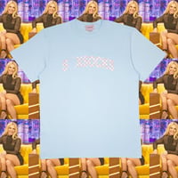 やっち確定チェッカーロゴTシャツ🌃lightblue