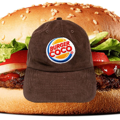 BURGER COCOコーデュロイキャップ🍔brown