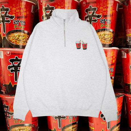 コリアンドリームハーフジップスウェット🍜grey