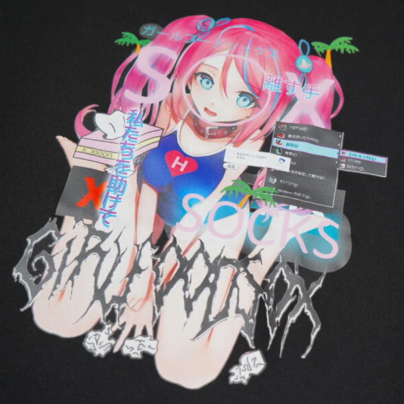 GIRLFOODS○Xスウェット👧black | S◯XSOCKS