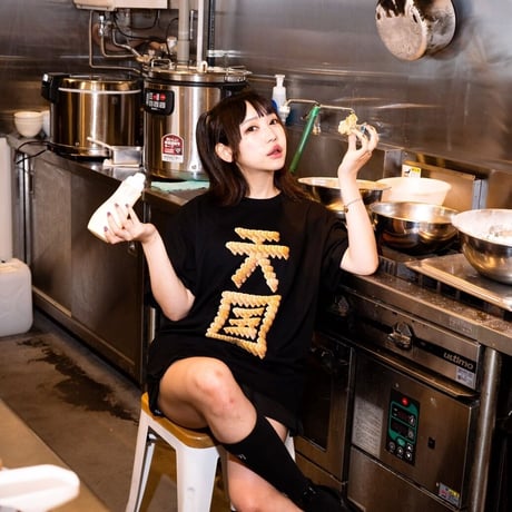唐揚げ天国Tシャツ🍗black