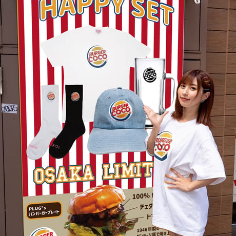 【大阪イベント限定】BURGER COCOTシャツ🍔white