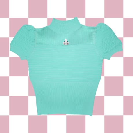 盛り塩キャワスショートパフニット🍼green
