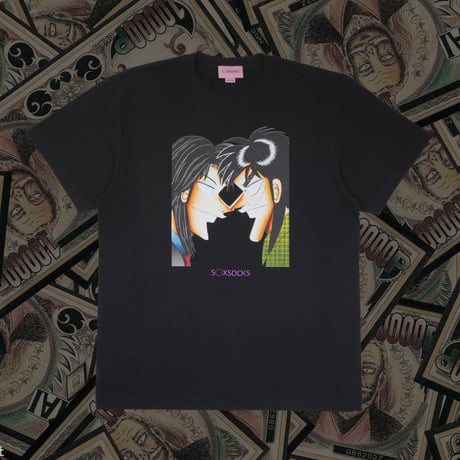 カイジVSイチジョウTシャツ💴black