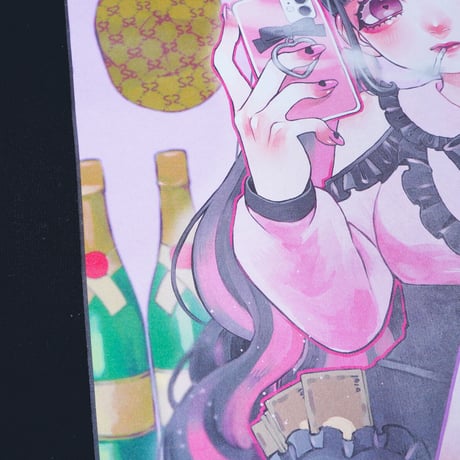 やっち確定地雷系ロンT🎀black