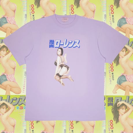 漫画ローレンス描き下ろしTシャツ📚purple