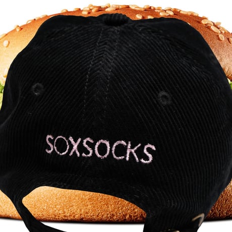 BURGER COCOコーデュロイキャップ🍔black
