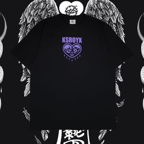 SAFE S◯X Tシャツ👁black/purple