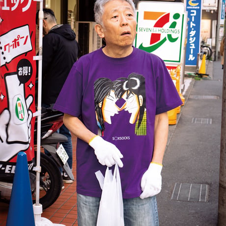 カイジVSイチジョウTシャツ💴purple
