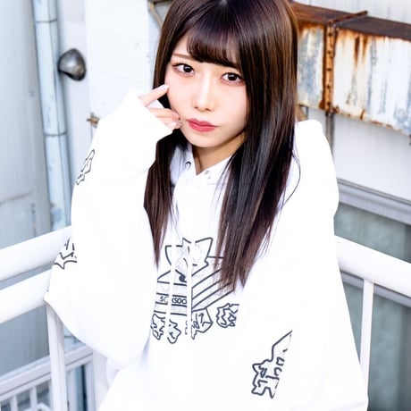 パイソン柄マストアイテムパーカー🖤white